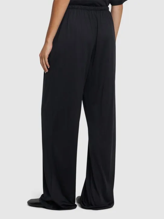 The Row   Lanuit cotton jersey wide pants 