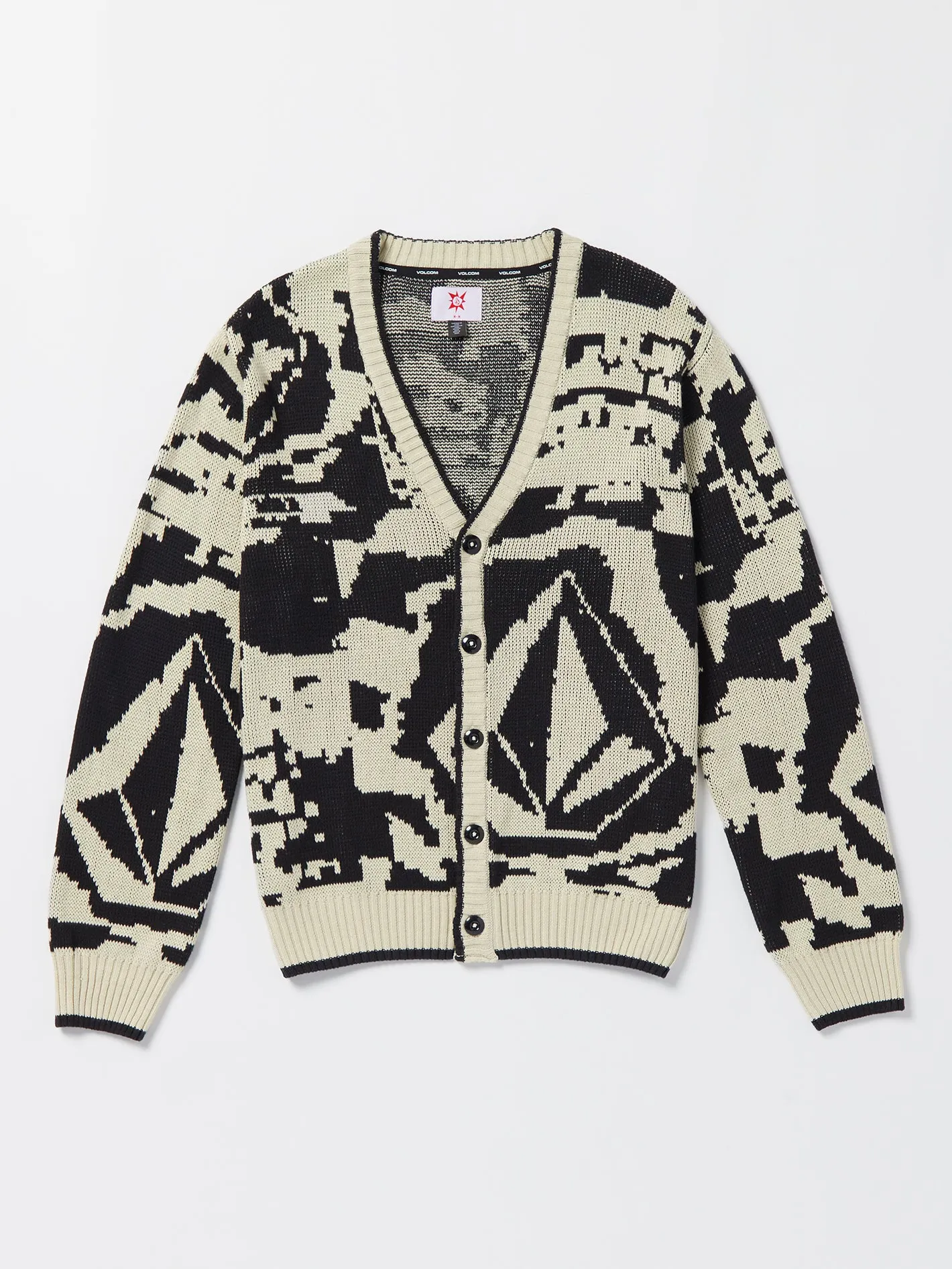 Tokyo True Collage Cardigan - Dirty White