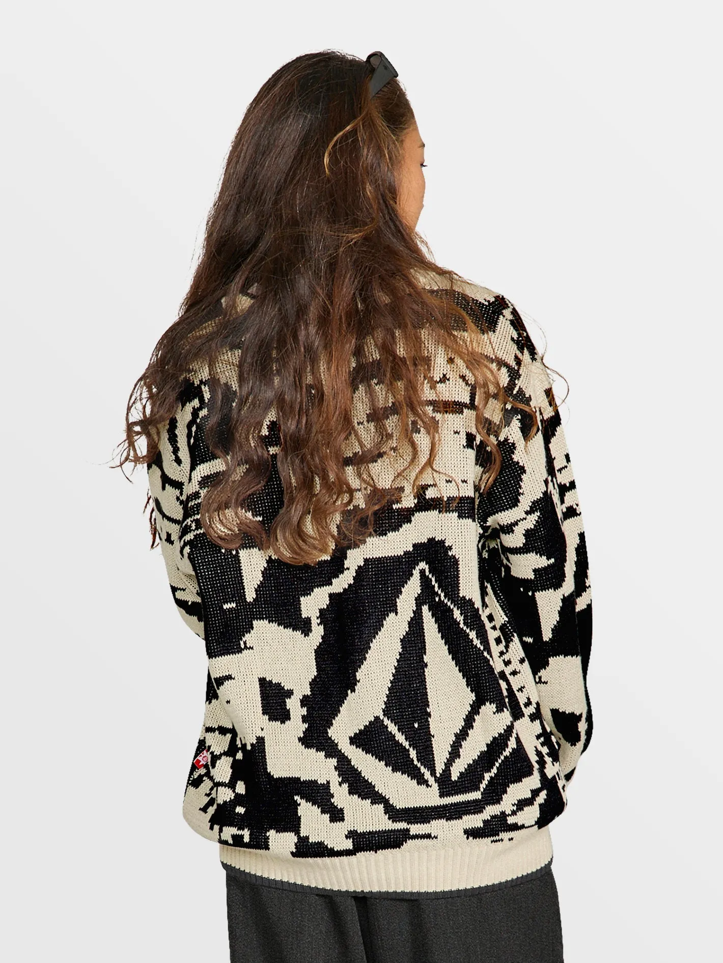 Tokyo True Collage Cardigan - Dirty White