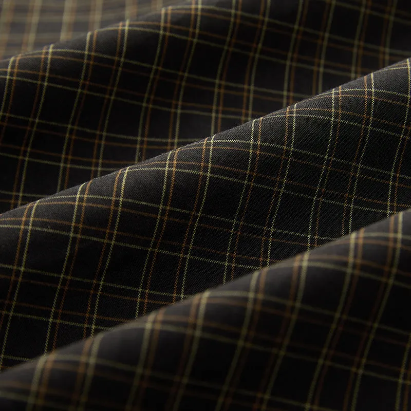 Toleet 90s streetwear aesthetic chandler bing Autumn 2024 New Long Sleeve Black Color Plaid Shirt Coat Autumn