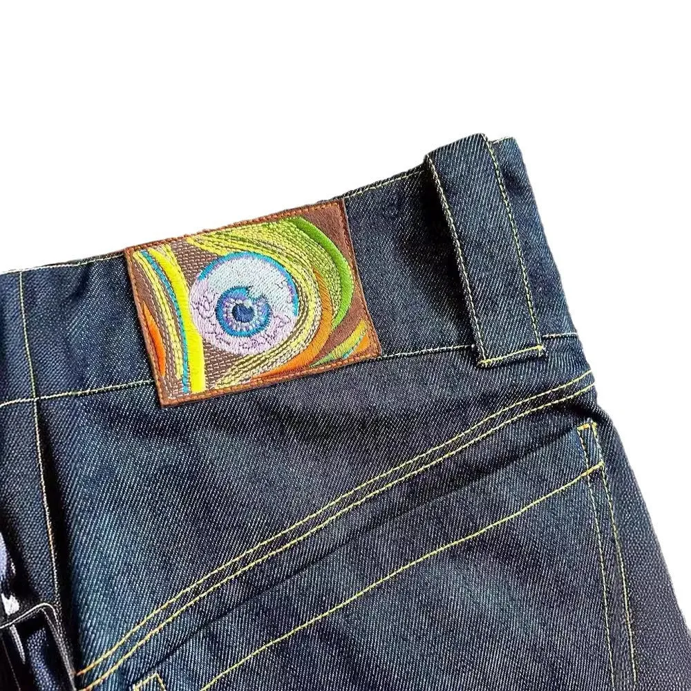 Toleet y2k men's and women's Jeans Streetwear Harajuku Hip Hop Retro Neo-Gothic Loose Jeans