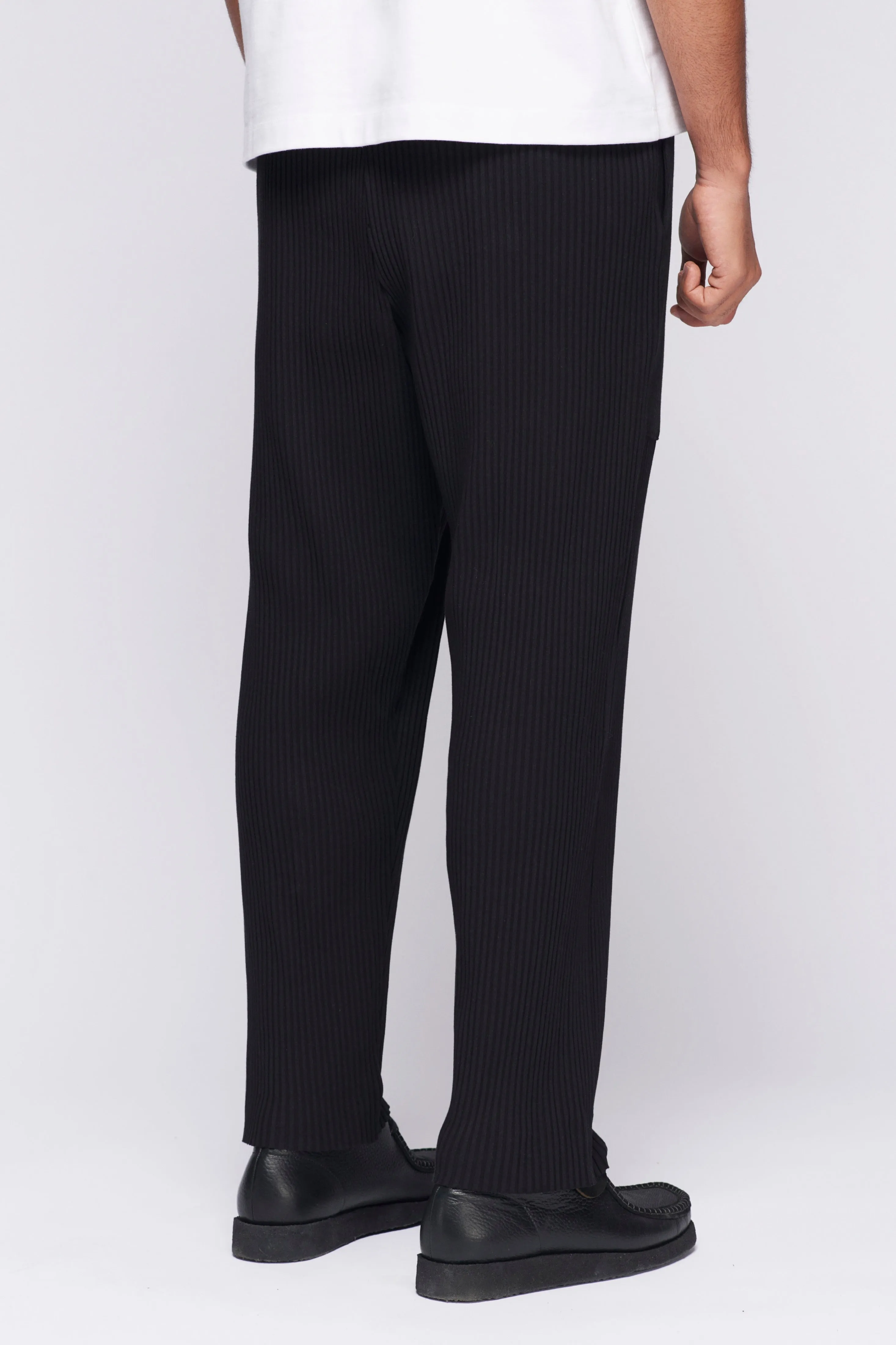 Unisex Rib Pant in Black