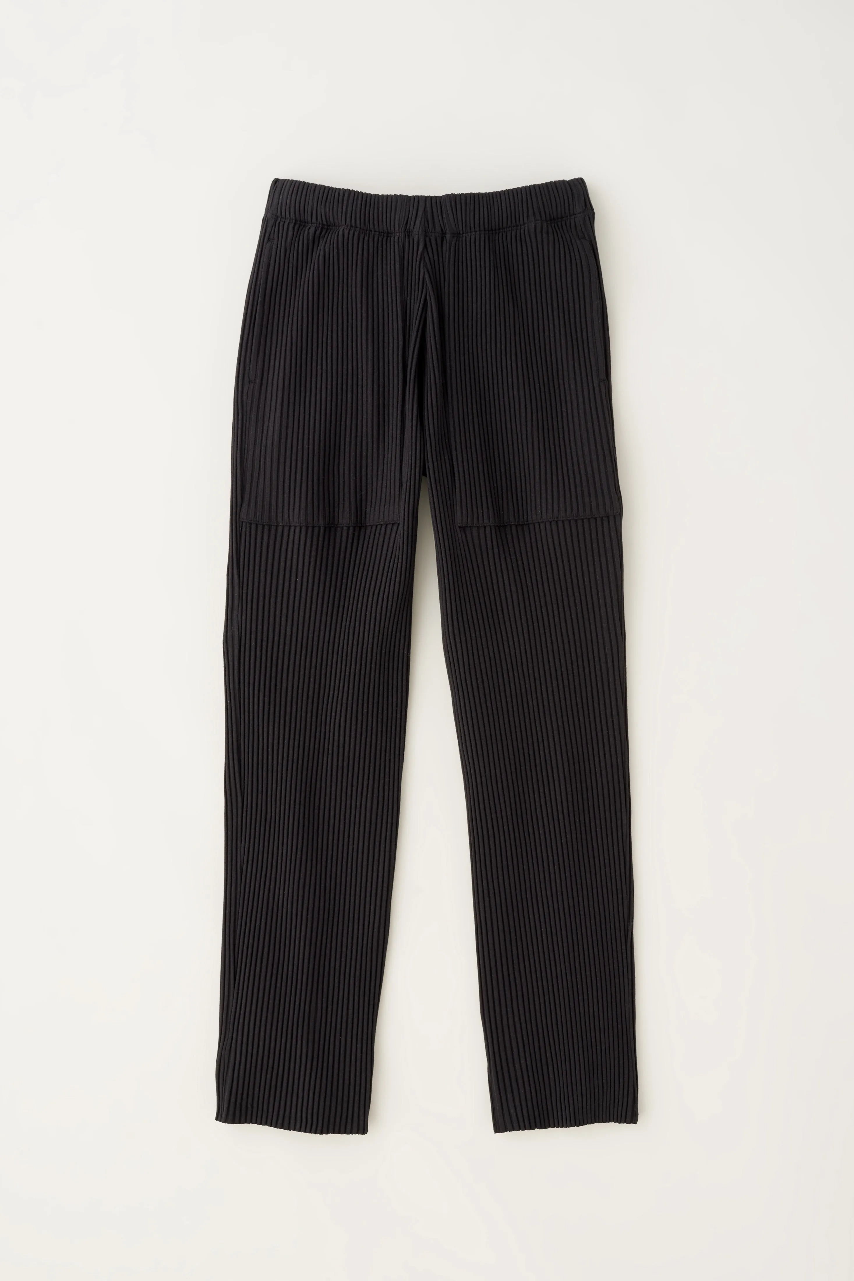 Unisex Rib Pant in Black