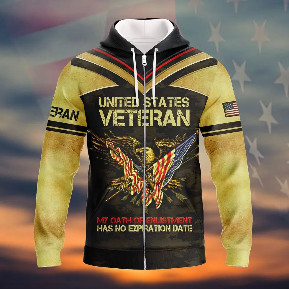 United States Veteran Shirts, 3D All Over Print Veteran Polo Shirt Short Sleeve, Best Gift For A Veteran