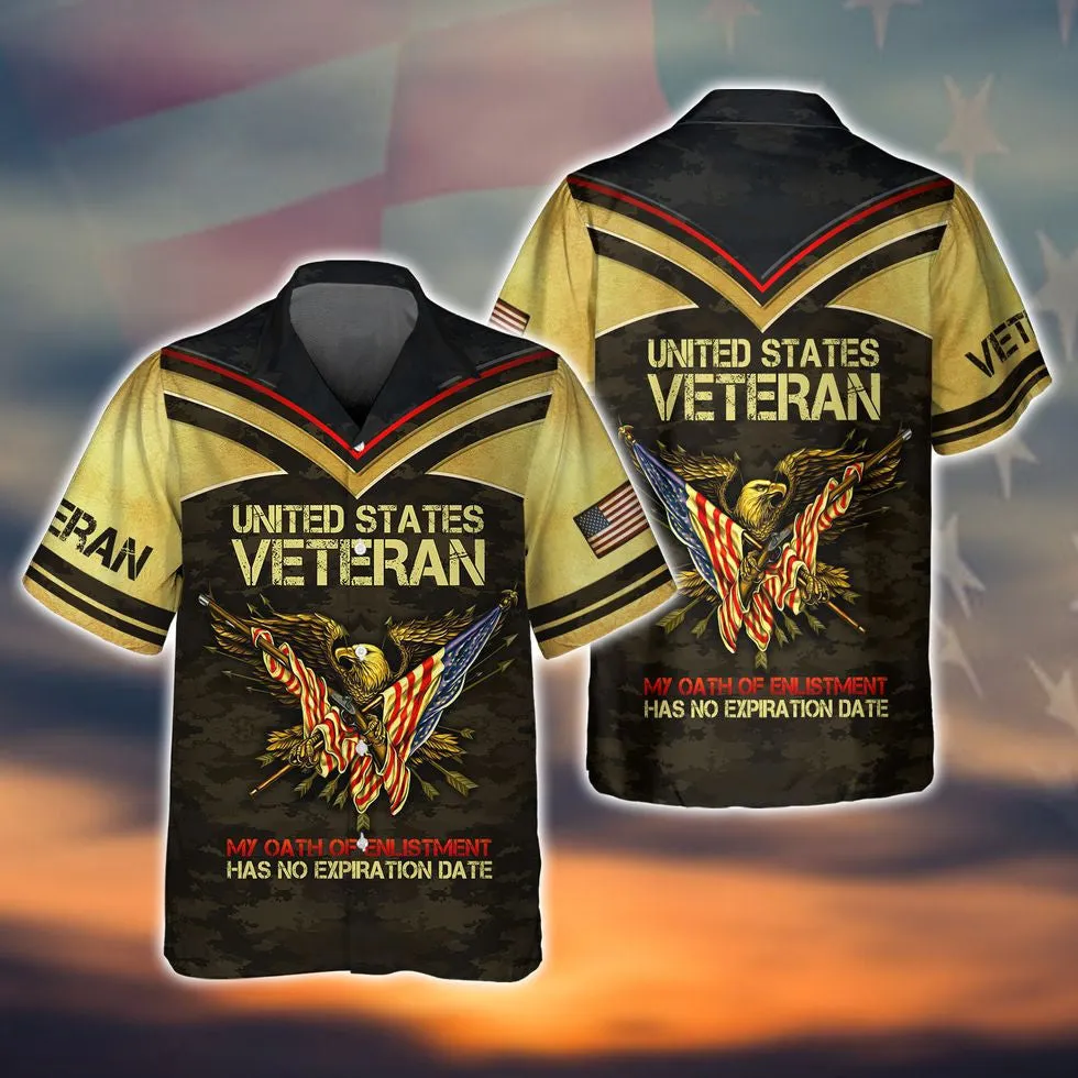 United States Veteran Shirts, 3D All Over Print Veteran Polo Shirt Short Sleeve, Best Gift For A Veteran