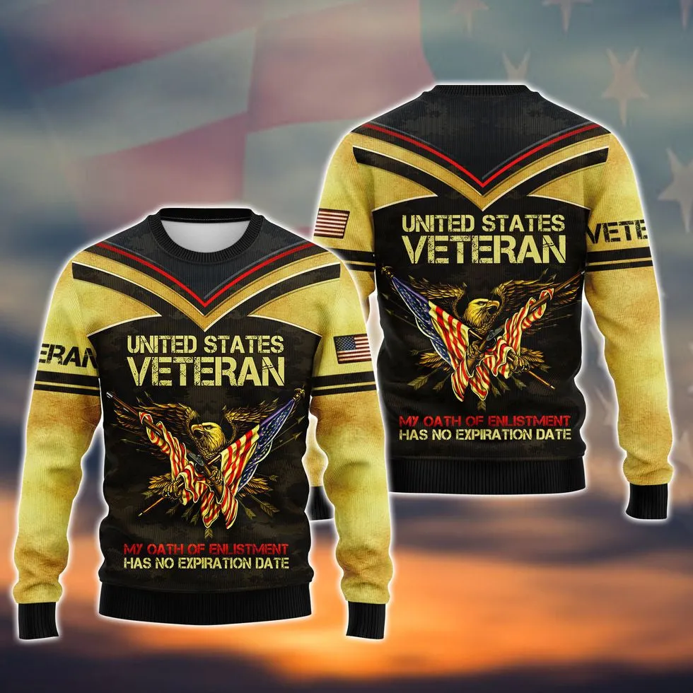 United States Veteran Shirts, 3D All Over Print Veteran Polo Shirt Short Sleeve, Best Gift For A Veteran