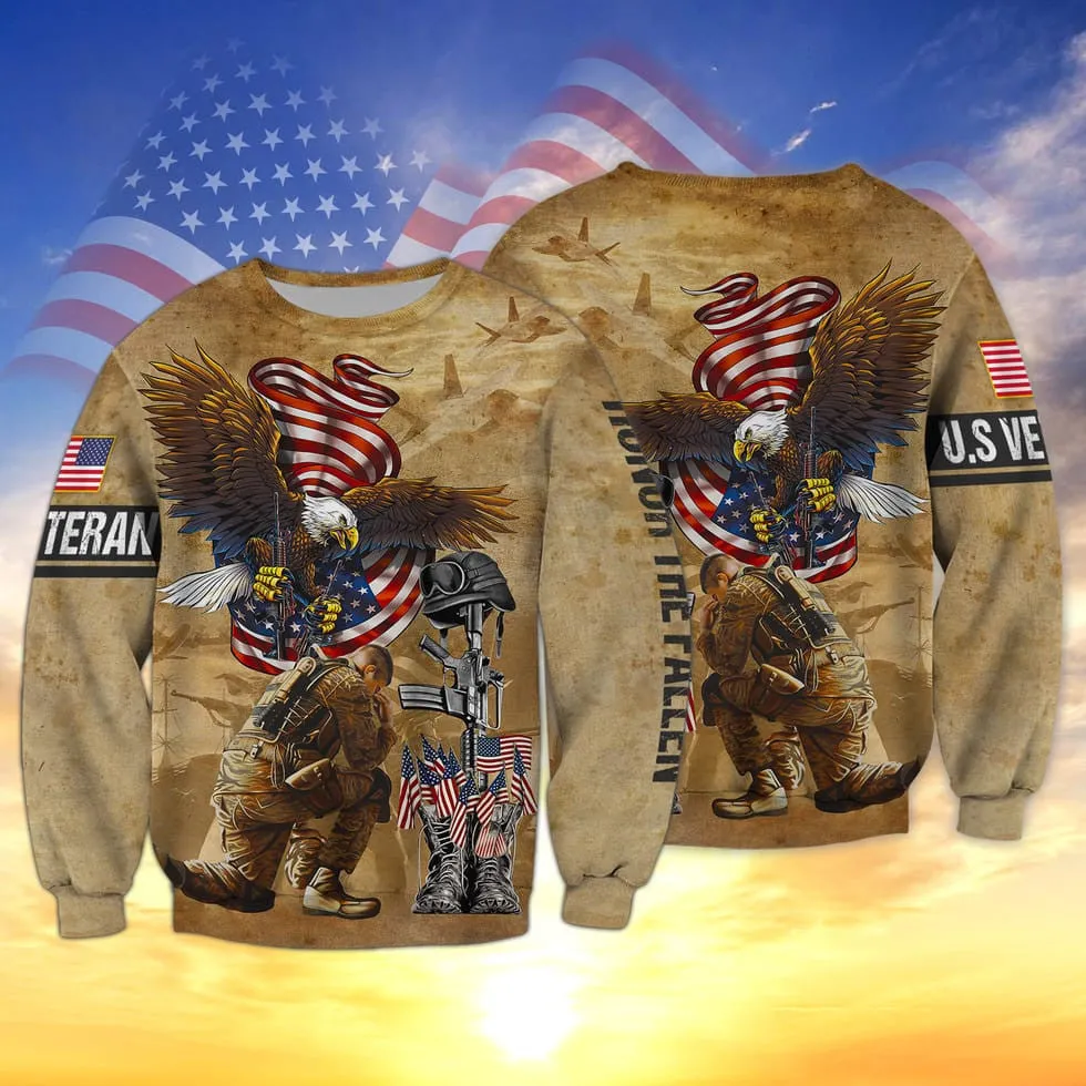 Us Veteran 3D All Over Print Shirt, Gift For Veteran