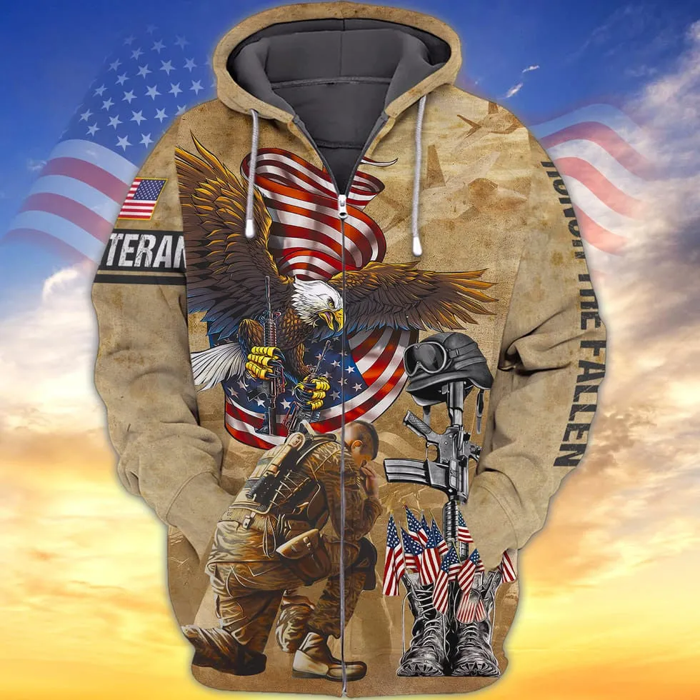 Us Veteran 3D All Over Print Shirt, Gift For Veteran