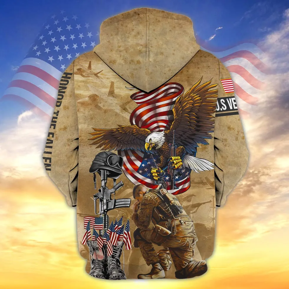 Us Veteran 3D All Over Print Shirt, Gift For Veteran