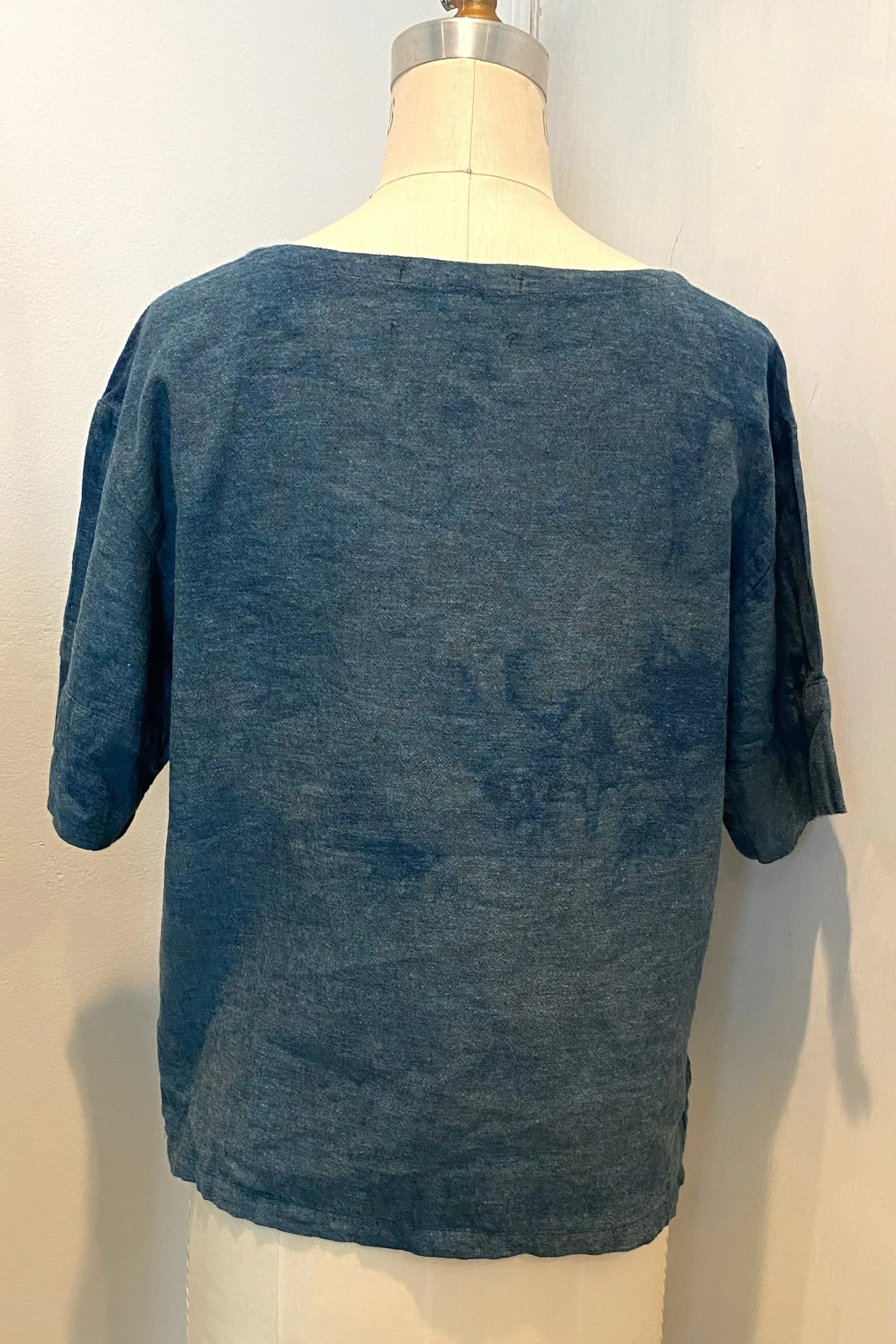 Vega Top | Organic Cotton & Hemp | Blue