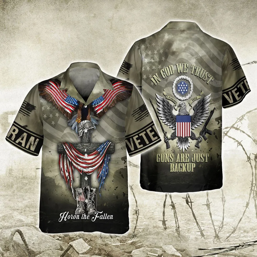 Veteran Honor The Fallen 3D Hawaii Shirt, American Veteran Hoodie, Veteran Design On Clothing