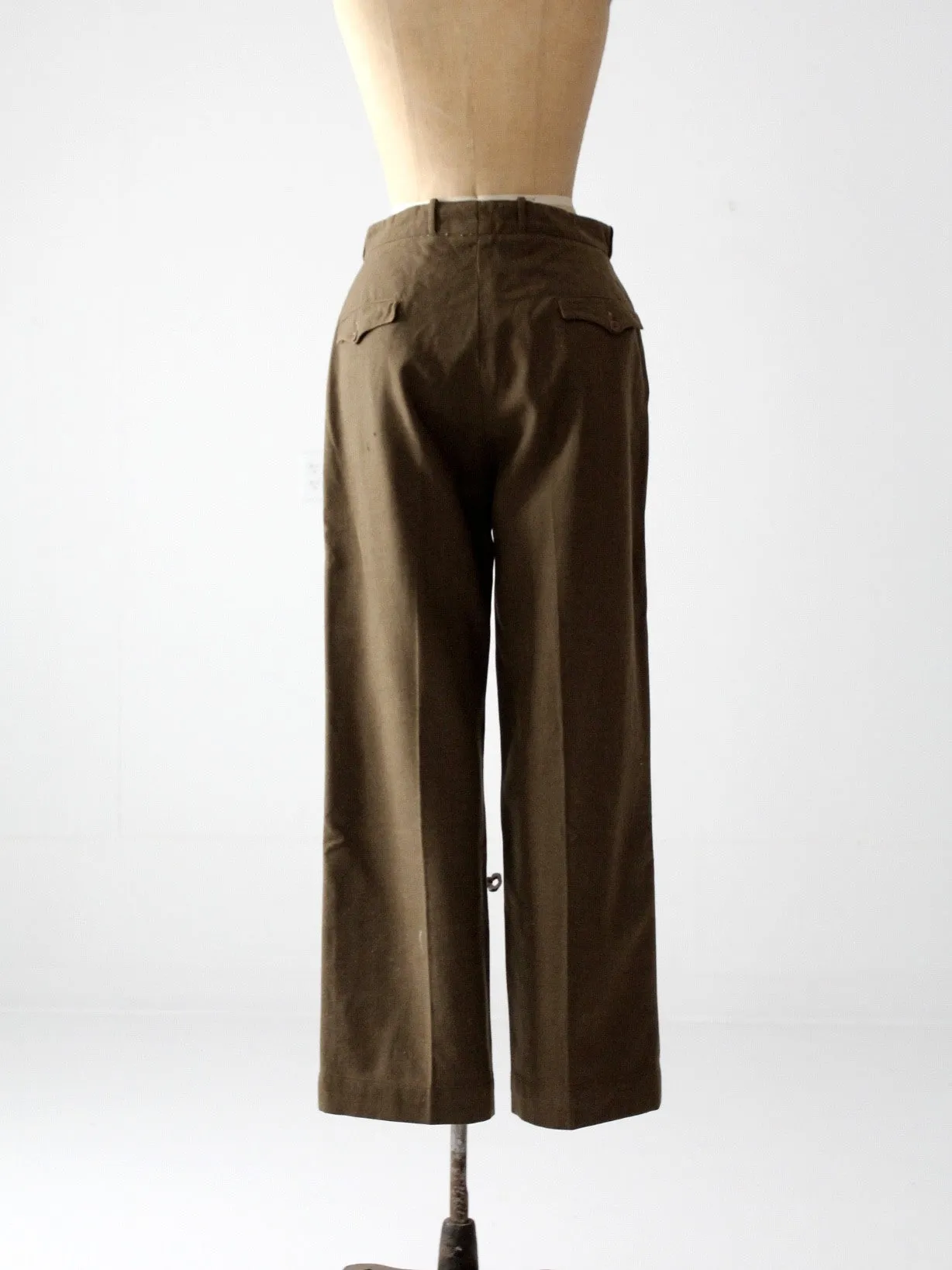 vintage US Army wool trousers