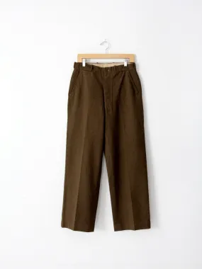 vintage US Army wool trousers