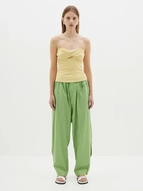 voluminous cotton poplin pant
