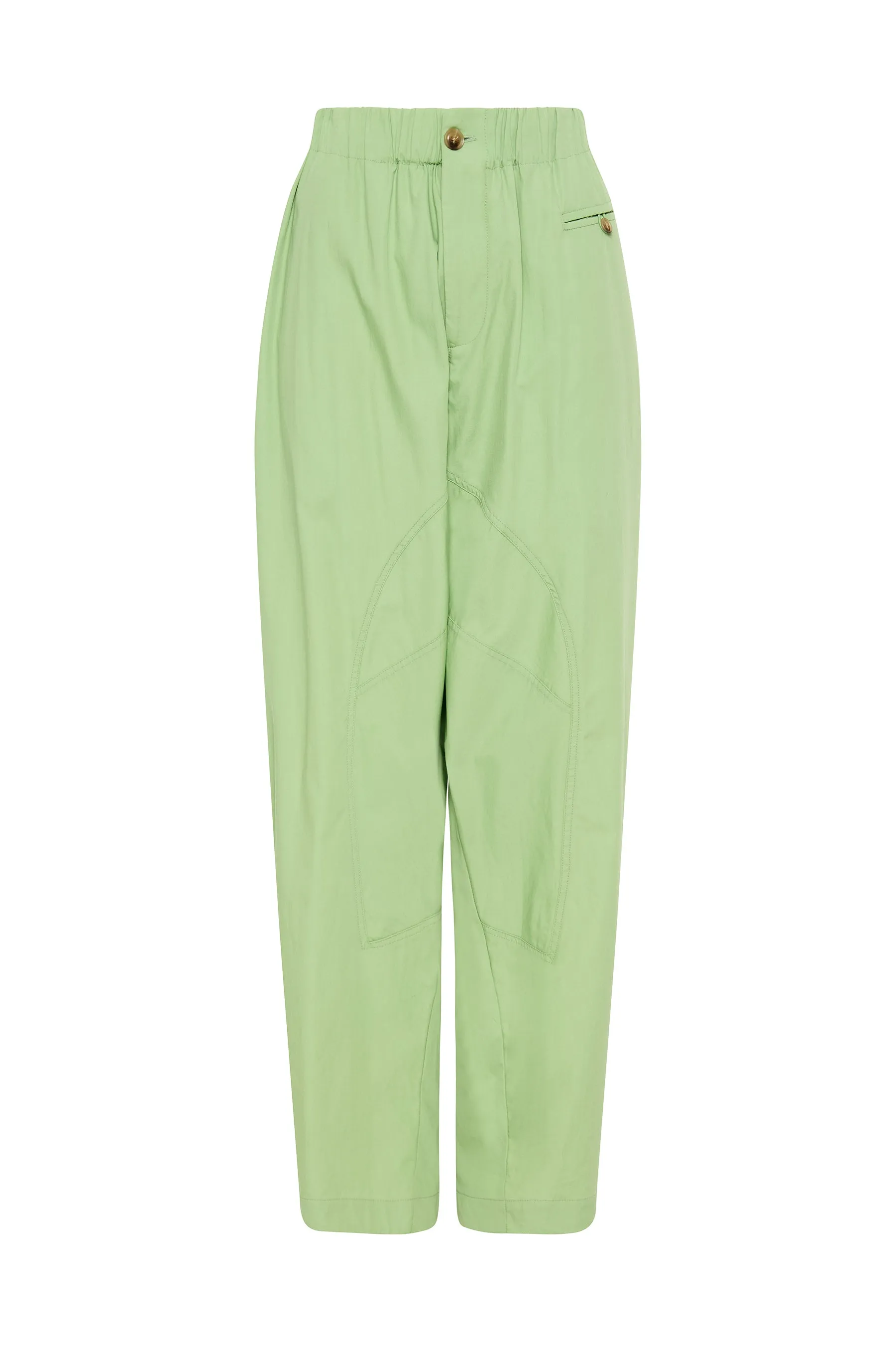 voluminous cotton poplin pant