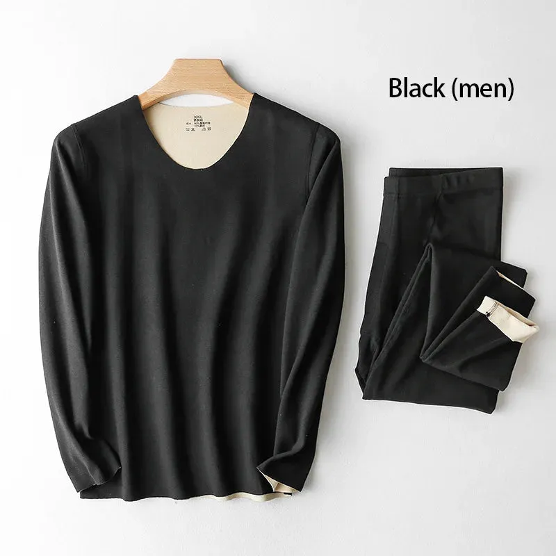 Warm Women's Winter Thermal Underwear Leggings HEATTECH Termico Underpants Tights High Waisted Long Sleeve Fleece-lined Pants