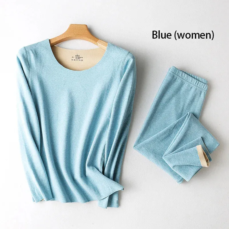 Warm Women's Winter Thermal Underwear Leggings HEATTECH Termico Underpants Tights High Waisted Long Sleeve Fleece-lined Pants