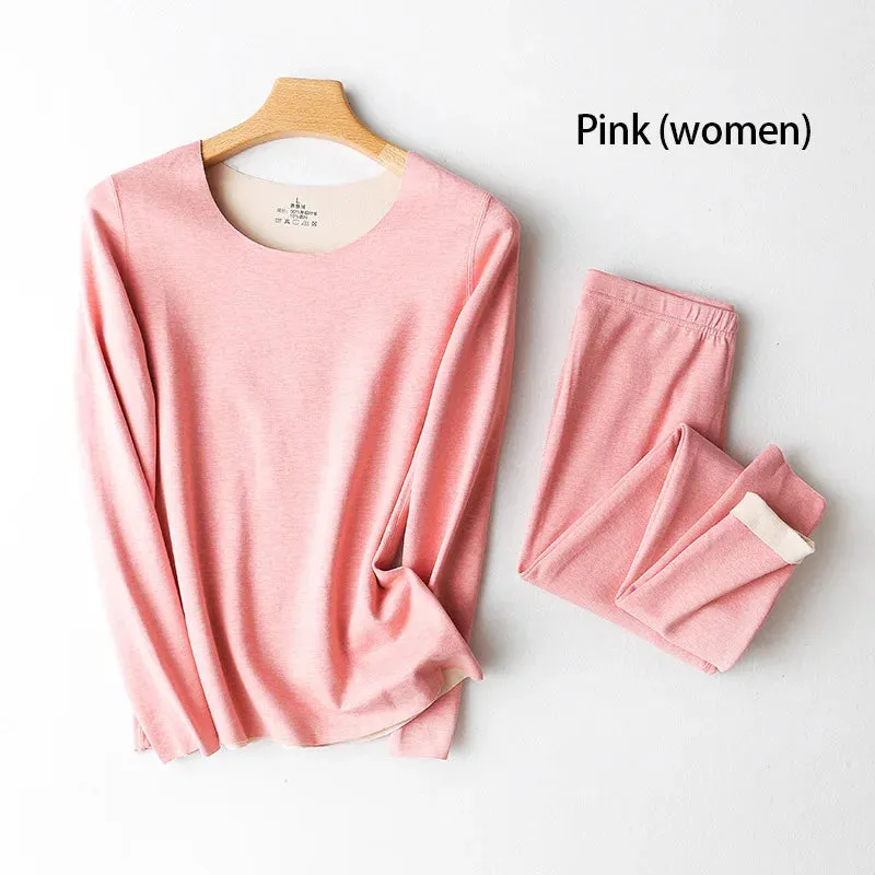 Warm Women's Winter Thermal Underwear Leggings HEATTECH Termico Underpants Tights High Waisted Long Sleeve Fleece-lined Pants