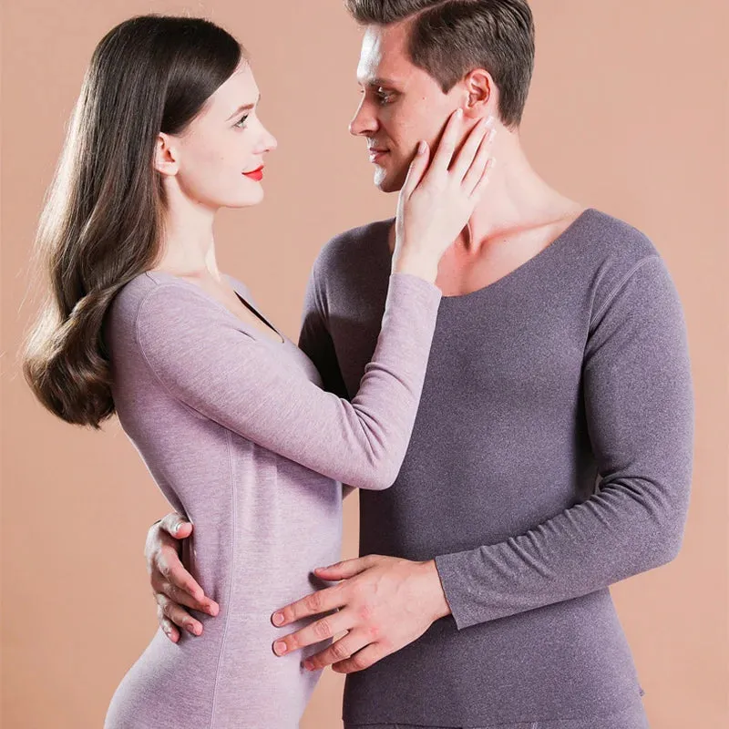 Warm Women's Winter Thermal Underwear Leggings HEATTECH Termico Underpants Tights High Waisted Long Sleeve Fleece-lined Pants