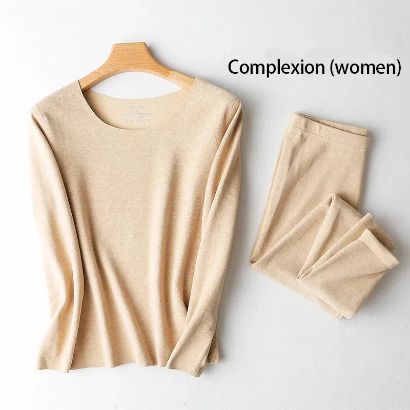 Warm Women's Winter Thermal Underwear Leggings HEATTECH Termico Underpants Tights High Waisted Long Sleeve Fleece-lined Pants