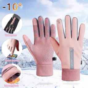 Waterproof Finger Touch Screen Non-Slip Cold Resistant Gloves