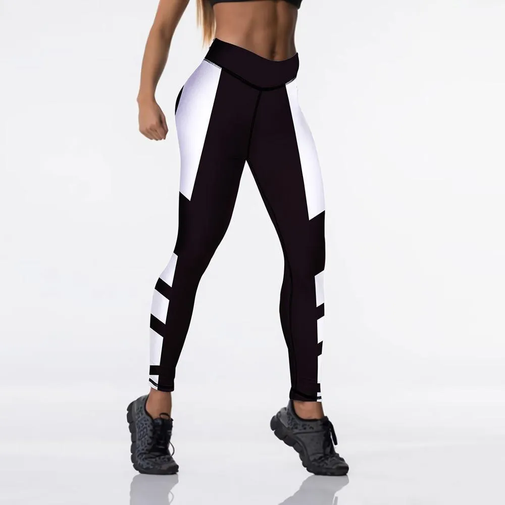 Women Digital Printed High Waist Elasticated Push Up Leggings